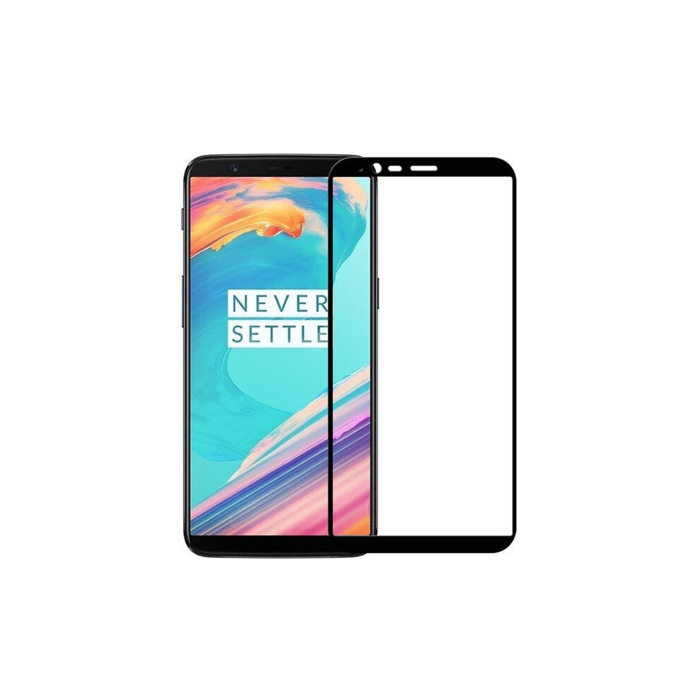 9H Full Coverage Anti-Explosion Tempered Glass Screen Protector For Oneplus 5T Color Black 7082497851122