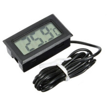 10Pcs Mini LCD Digital Thermometer For Aquarium Fish Tank Refrigerator Temperature Measurement 1M Probe -50°C to 110°C 10PCS