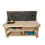 (6ft, Standard Legs) Wooden MDF Top Workbench With Pegboard And Double Shelf 3
