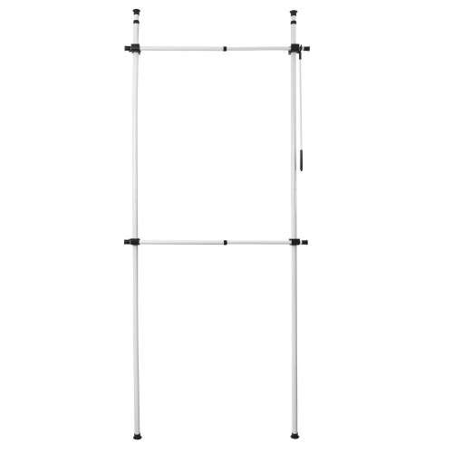 Telescopic 2-Tier Wardrobe Organiser | Hanging Clothes Rail