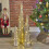 URBN Living (Silver with Glitter, 80cm) Christmas Tree Cones | LED Light Up Decoration 2