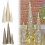 URBN Living (White with Glitter, 40cm) Christmas Tree Cones | LED Light Up Decoration 1