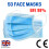 50pcs BFE 98% - Disposable 3 Layer Protective Face Masks British Brand 1