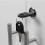 (White) Office Home Storage Cupboard Locking Secure 2 Shelf Bookcase Cabinet 3