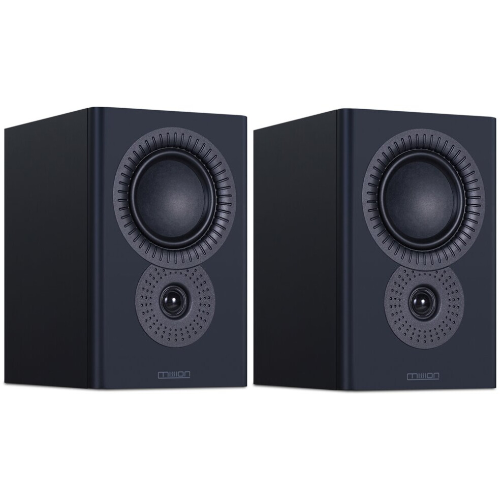 (Black) Mission LX-2 MKII Bookshelf Speakers (Pair)