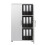 (White) Office Home Storage Cupboard Locking Secure 2 Shelf Bookcase Cabinet 2