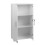(White) Office Home Storage Cupboard Locking Secure 2 Shelf Bookcase Cabinet 4