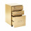 (Beech) 3-Drawer Under Desk Mobile Pedestal Lateral Filing Cabinet Storage Unit 3