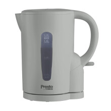 Tower Presto PT10053GRY 2200W 1.7L Electric Kettle Grey - Fast Boil, Detachable Filter, Auto Shut-Off