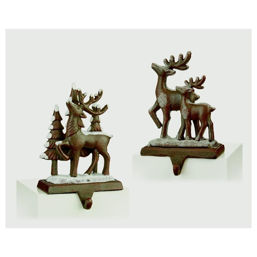 Premier Frosty Deer Stocking Hanger 18cm [MO195910]