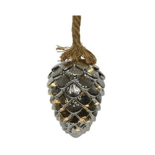 Kaemingk Micro LED Pinecone Rope Smokey/Warm White [9485695]