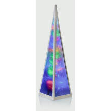 Premier Holographic Pyramid Silver Frame 45cm Multi Coloured [LV192140M]