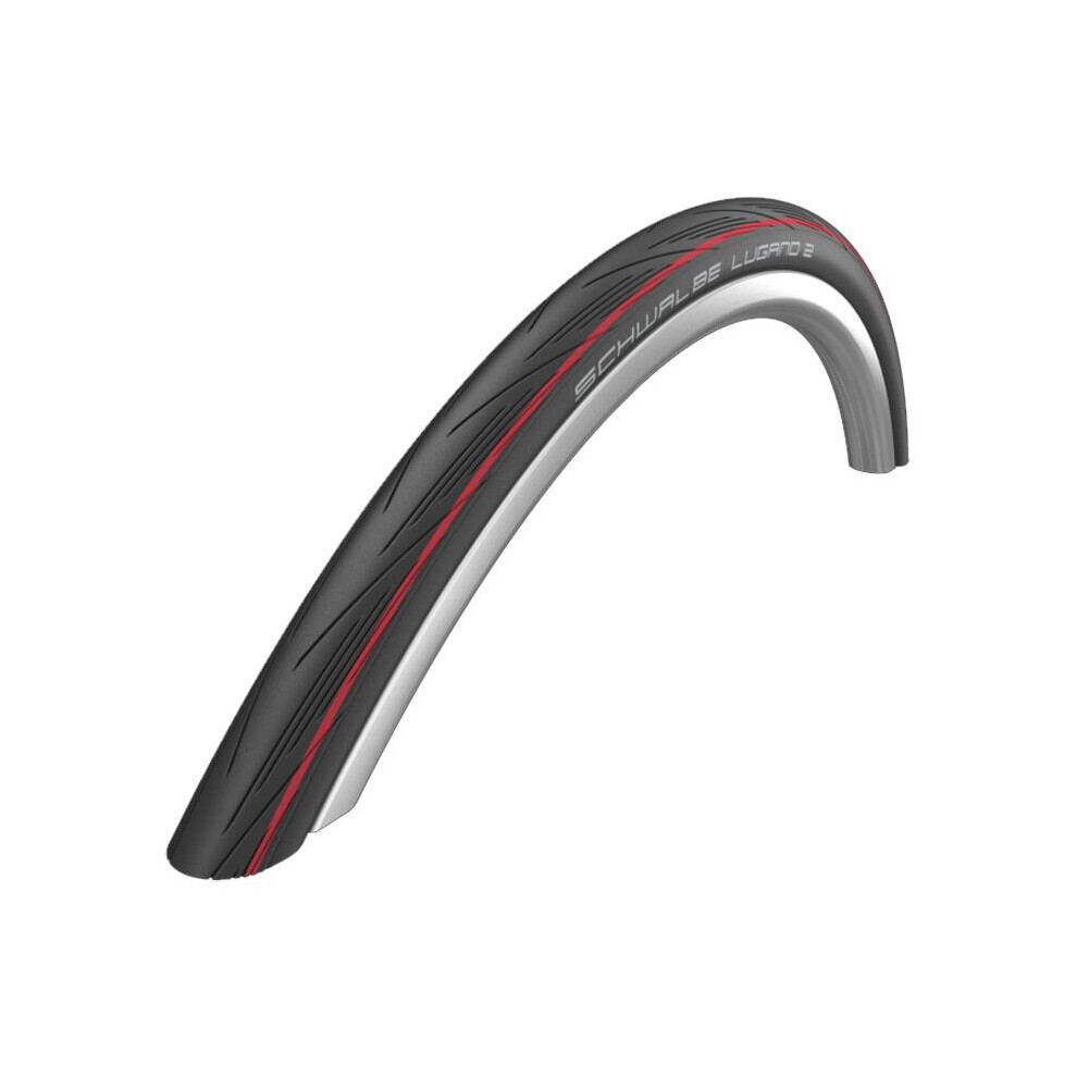 Schwalbe: Lugano II - Black Red - 700c 25c