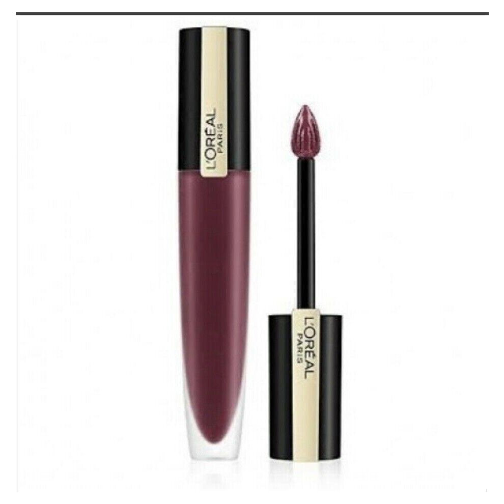 New L’oréal Paris L'oreal Paris Rouge Signature Metallic Liquid Lipstick- 103 I Enjoy Prune