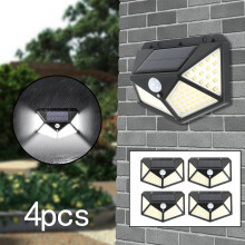 LED ηλιακής ενέργειας λαμπτήρα PIR αισθητήρα κίνησης τοίχου φώτα υπαίθρια κήπο