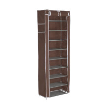 (Brownish Yellow) 10Tier Dustproof Shoe Storage Organiser Shoe Rack