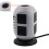 (Black ) 8Way Extension Lead Cable Protected Tower Socket 6