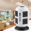 (Black ) 8Way Extension Lead Cable Protected Tower Socket 5