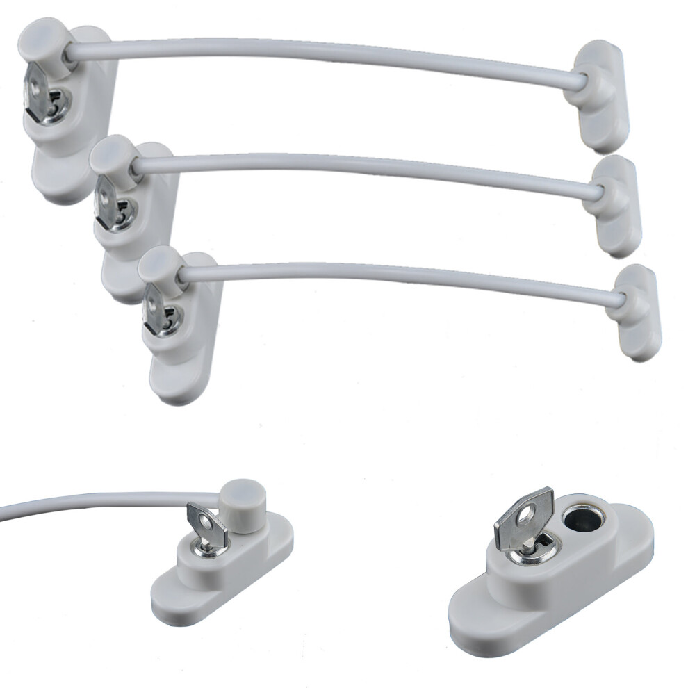 4PCS Window Door Restrictor Child Safety Security Window Lock