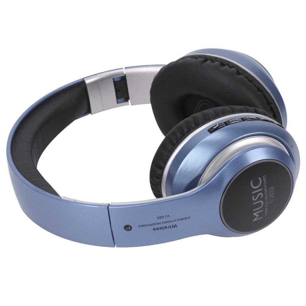 (Blue) Tooth Wireless Headphones Over Ear Blue 613310323617