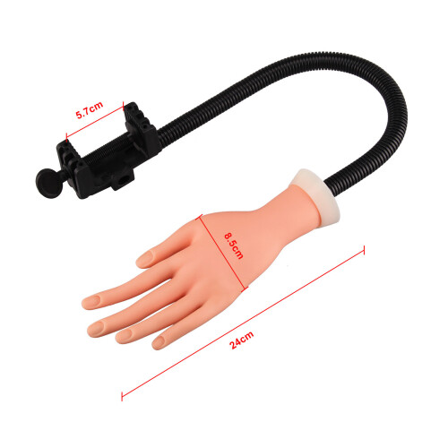 Adjustable Practice Nail Training Hand Model Tool Gel False Tip UK 1