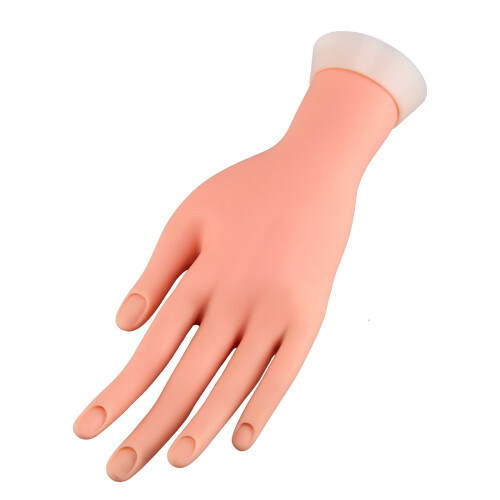 Adjustable Practice Nail Training Hand Model Tool Gel False Tip UK 2