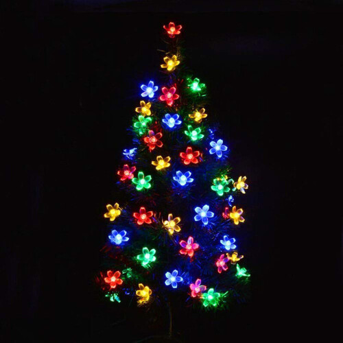 (Colorful) Flower Fairy Garden String 50LED Solar 1