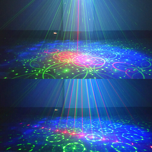 60 Patterns RGB LED Disco Light Laser Projection Lamp Stage Lighting 2