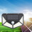 100 LED Solar Powered PIR Motion Sensor Wall Lights Outdoor Garden 11