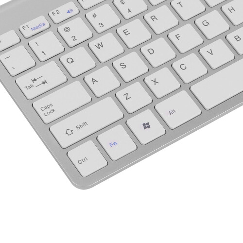 (Silver) Slim 2.4G Cordless Wireless Keyboard Mouse Set 2