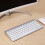 (Silver) Slim 2.4G Cordless Wireless Keyboard Mouse Set 8
