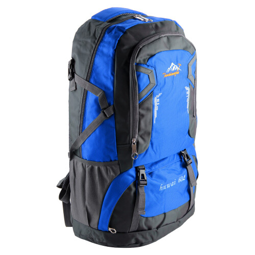 (Blue) 60L Waterproof Backpack