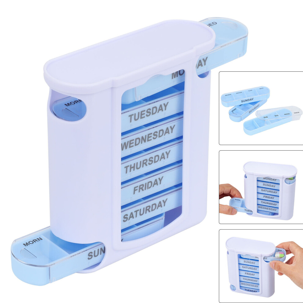 Daily Pill Box Organiser Tablet Medicine Storage  Medicine Dispenser
