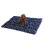 (Blue bones) Warm Plush Cushion Sleep Mat for Kennel 5