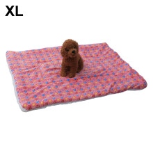 (Pink stars) Warm Plush Cushion Sleep Mat for Kennel
