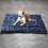(Blue bones) Warm Plush Cushion Sleep Mat for Kennel 2
