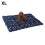 (Blue bones) Warm Plush Cushion Sleep Mat for Kennel 1