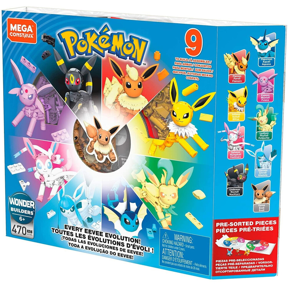 Mega Construx GFV85 Pokemon Every Eevee Evolution!