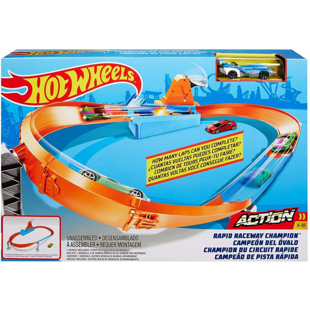 Hot Wheels GJM75 Rapid Raceway Champion Play Set (GBF81)