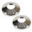2pcs 2 x Chrome PVC Radiator 28mm Pipe Cover Collar Rose 1