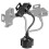 Universal Car Mount Adjustable Gooseneck Cup Holder Cell Phone Cradle Durable UK 7