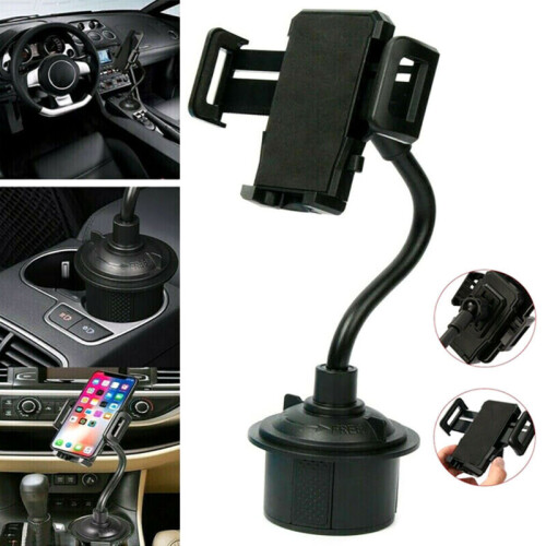Universal Car Mount Adjustable Gooseneck Cup Holder Cell Phone Cradle Durable UK