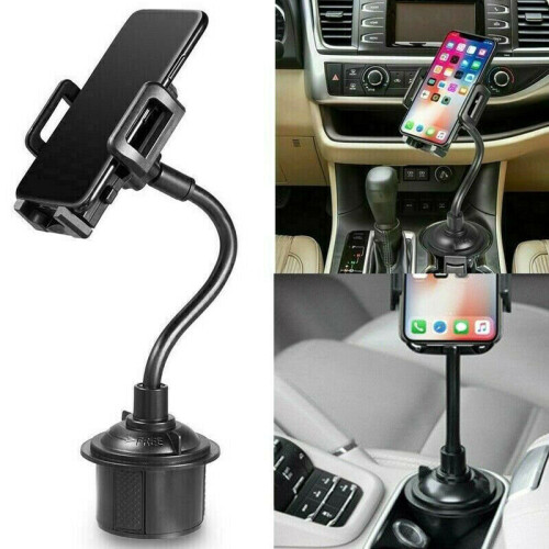 Universal Car Mount Adjustable Gooseneck Cup Holder Cell Phone Cradle Durable UK 1