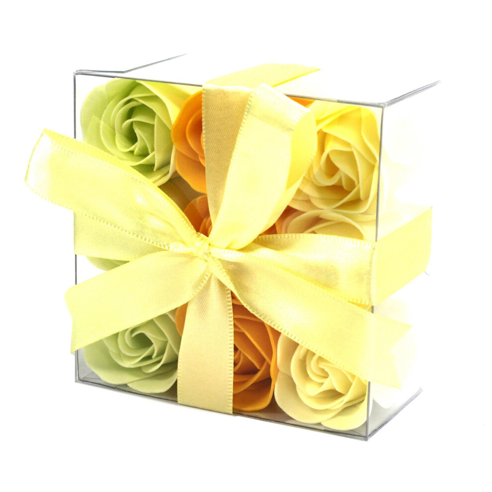 Ancient Wisdom Set Of 9 Soap Flowers- Spring Roses