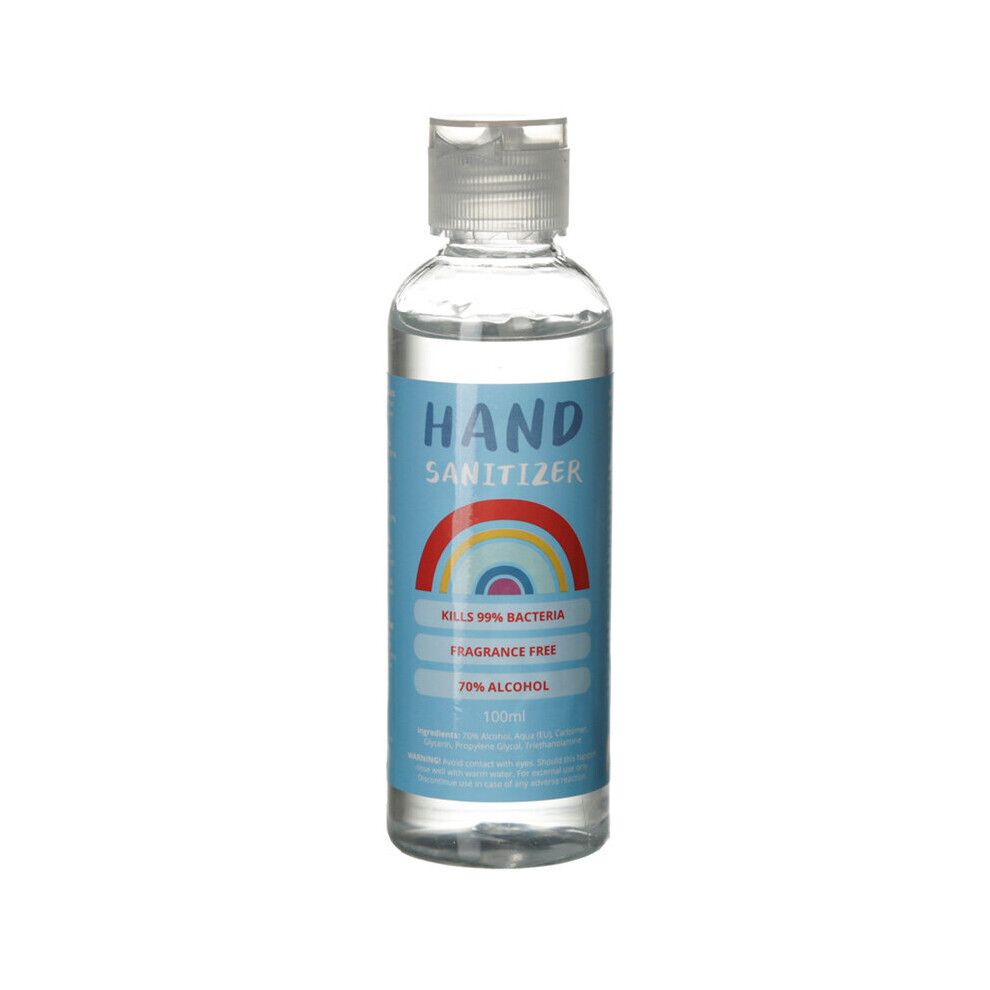Puckator Rainbow Hand Sanitiser Gel 100Ml Bottle