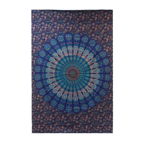 Double Cotton Bedspread + Wall Hanging - Classic Mandala 1
