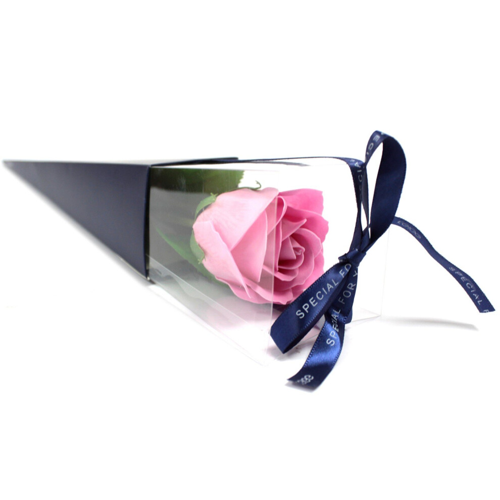 Ancient Wisdom Pink Single Rose Soap Flowers - Rose