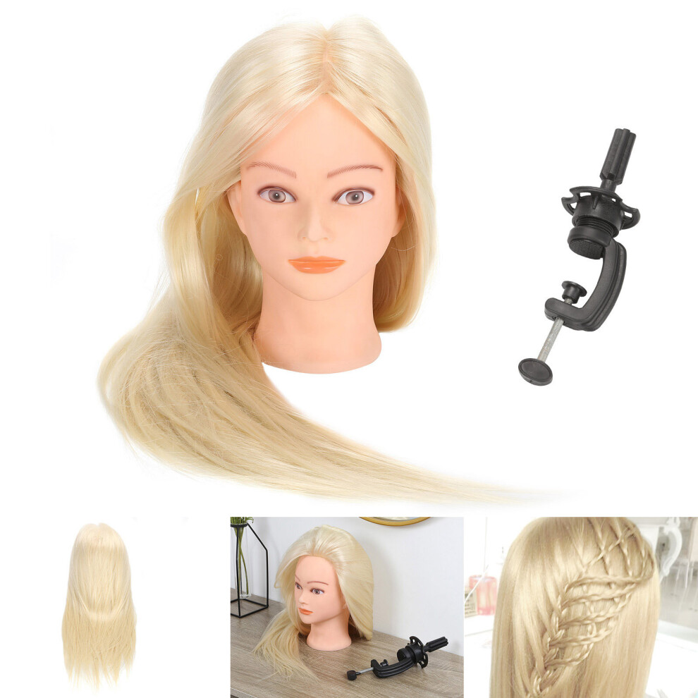Salon Hair Training Hairdressing Styling Mannequin Clamp Hair Doll