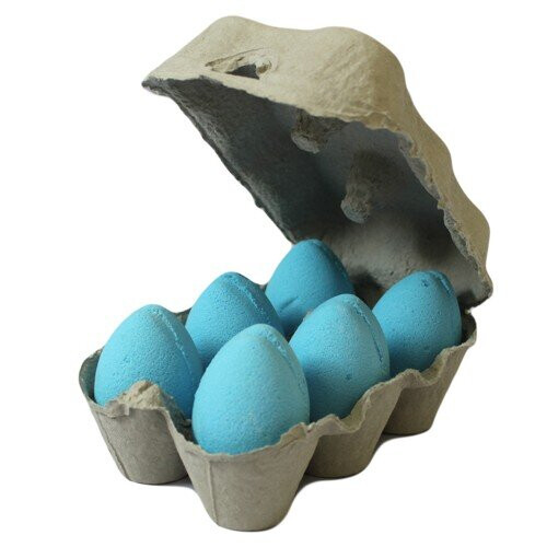 6x Bath Eggs in a Tray - Blueberry 2