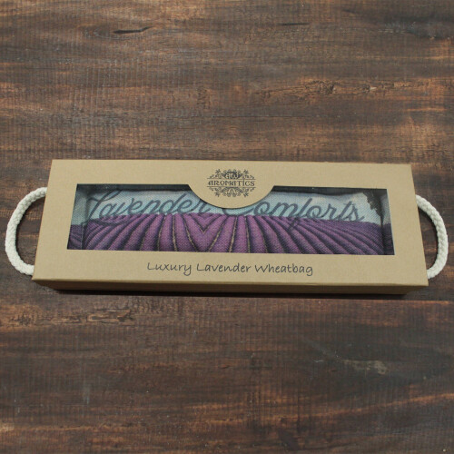 Luxury Lavender Wheat Bag in Gift Box - Lavender Comforts 1